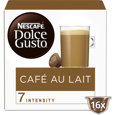 Café capsules café au lait - Compatible DOLCE GUSTO - x16 - Super U, Hyper  U, U Express 