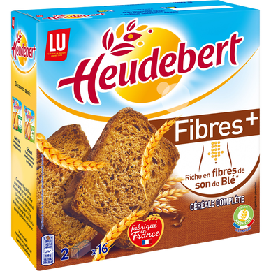 Calories et les Faits Nutritives pour Heudebert La Biscotte 96% de Céréale