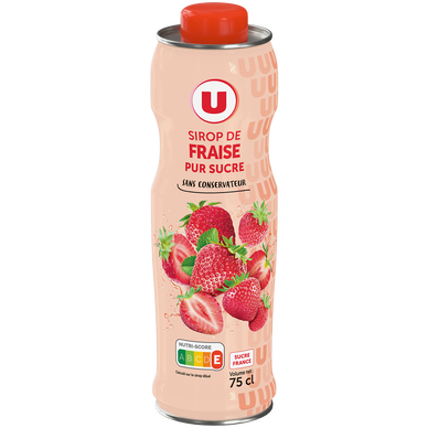 SIROP FRAISE PUR JUS