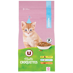 Croquettes Pour Chaton Au Poulet Lait Et Carottes U Paquet De 2kg Super U Hyper U U Express