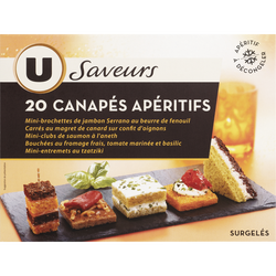 Assortiment De Canapes U Saveurs X Soit 175g Super U Hyper U U Express Www Coursesu Com