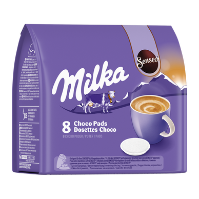 Chocolat dosettes SENSEO MILKA - Compatible SENSEO - x8 - Super U, Hyper U,  U Express 