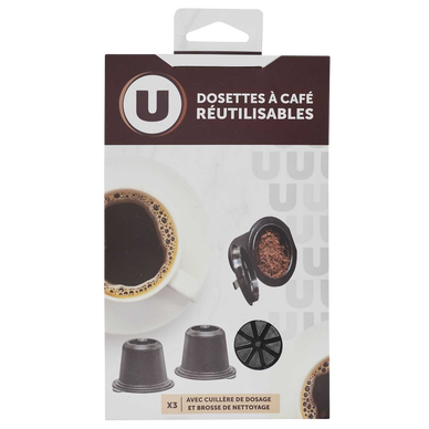Dosettes de café, filtre à café réutilisable, capsules de café