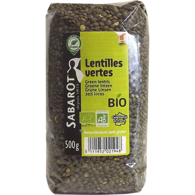 Lentille verte BIO - France - Sachet 500g
