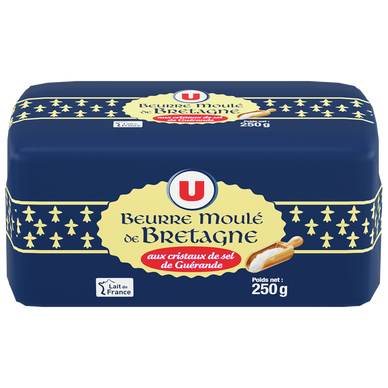 Beurre moulé de Bretagne demi sel, U (500 g)