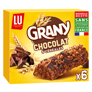 Barres de céréales saveur chocolat sans gluten boîte de 138g - Super U,  Hyper U, U Express 