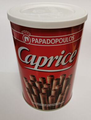 2 Boites de Gaufrettes roulées au chocolat Caprice Papadopoulos