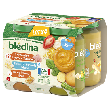 Petits pots bébé aux légumes dès 6 mois BLEDINA 2x130g - Super U, Hyper U,  U Express 