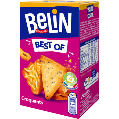 Belin Biscuits apéritif crackers aux graines de sésame 