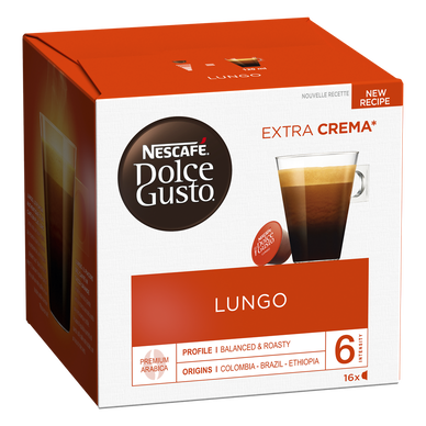 Café capsules SATI Espresso lungo - Compatible DOLCE GUSTO - x16 - Super U,  Hyper U, U Express 