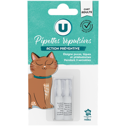 Pipettes Repulsives Pour Chat U X2 Super U Hyper U U Express