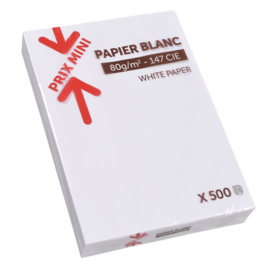 Ramette de papier blanc 500 feuilles format A4 SIMPL : la ramette