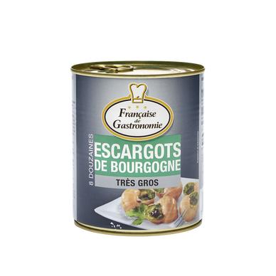 Escargots de Bourgogne 2 douzaines Très gros en conserve
