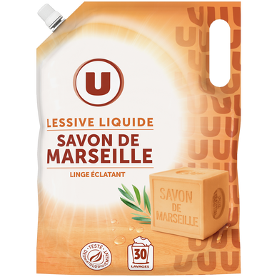 Lessive poudre savon de Marseille, U (1,25 kg)  La Belle Vie : Courses en  Ligne - Livraison à Domicile