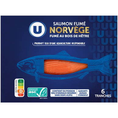 Saumon Atlantique fumé 600/900G sans intercalaire - Viande et Volaille