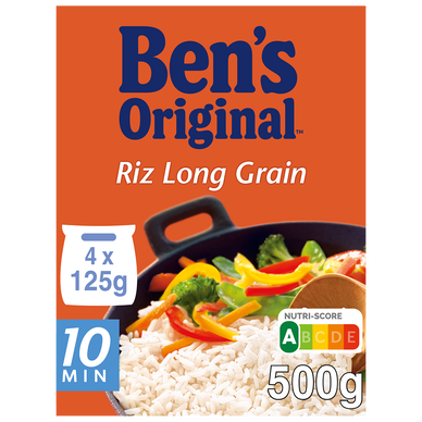 BEN'S ORIGINAL Riz Sachet Cuisson Long Grain 10mn 500g (4x125g