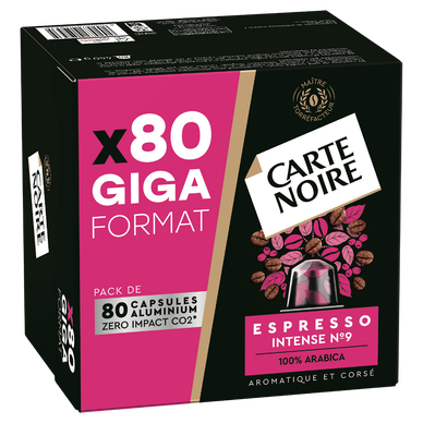 Boîte de 100 capsules de café Carte Noire compatible Nespresso Lungo  classic ou Espresso intense - Cernay (68) –