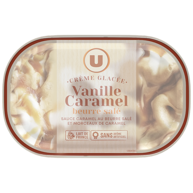 Promo Bac De Crème Glacée Chocolat Caramel Beurre Salé chez E.Leclerc