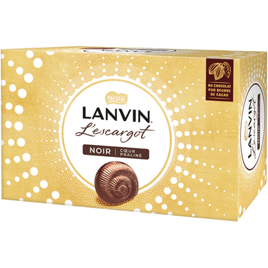 Escargots en chocolat noir Lanvin 164g sur