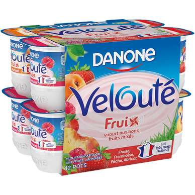 Yaourt sucré aromatisé aux fruits FRULOS - 16x25g - Super U, Hyper U, U  Express 
