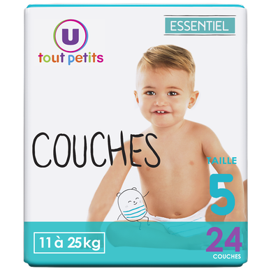 Couches-Culottes essentiel T5, 12 à 18kg - x20 - Super U, Hyper U, U  Express 
