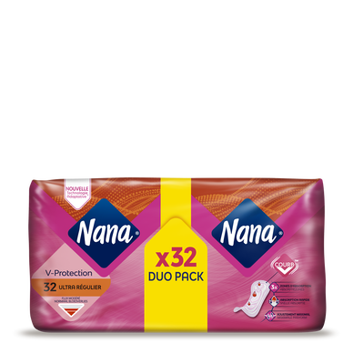Serviettes hygiénique normal ultra NANA duo pack x28 - Super U, Hyper U, U  Express 
