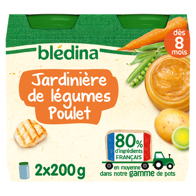 Soupe infantile douceur de légumes et pâtes étoiles BLEDINER, dès 12 mois,  2x250ml - Super U, Hyper U, U Express 