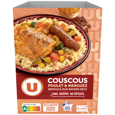 Plat pour Bébé Assiette couscous végétal, 260g - Super U, Hyper U