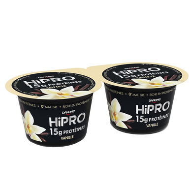 Yaourt vanille protéiné 0% MG HIPRO : le pot de 480g à Prix Carrefour