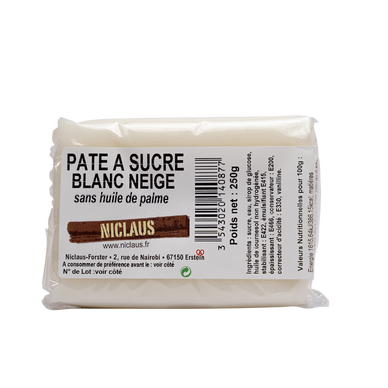 Pâte à sucre blanc neige - Niclaus
