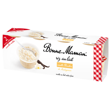 Riz au lait à la vanille naturelle BONNE MAMAN