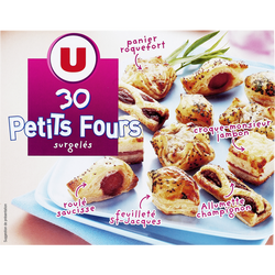 Assortiment De Petits Fours Aperitifs U X30 Soit 365g Super U Hyper U U Express Www Coursesu Com