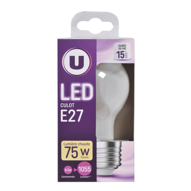 Ampoule LED Superia E27 Drop, 13W (équivalent 75W), lumière chaude