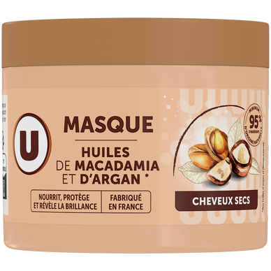 Huile sèche Cheveux secs, argan & macadamia - 150ml - Super U