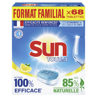 Tablettes lave-vaisselle Sun Tout en 1 (x24)