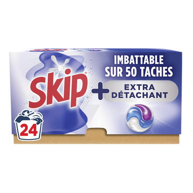 SKIP Skip lessive capsules 3-en-1 hygiÈne x24 