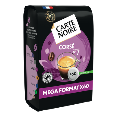 Café dosettes CARTE NOIRE Corsé - Compatible SENSEO - x120 - Super U, Hyper  U, U Express 