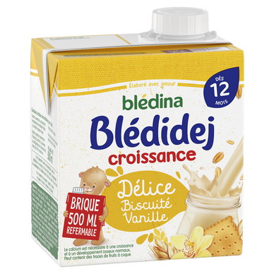 Blédina Blédine Junior - Céréales Bébé Petit-Déjeuner - Saveur Vanille  Pépites - Dès 15 Mois (Pack de 4x400g) : : Epicerie