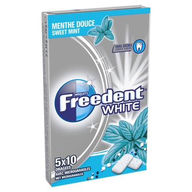 Détails du FREEDENT WHITE Chewing-gum sans sucres goût Menthe