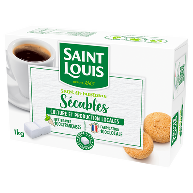 Sucre en morceaux sécables 1kg - Saint Louis Sucre
