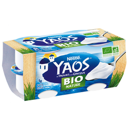 Yaourt Yaos Nature Bio Nestle 4x125g Super U Hyper U U Express