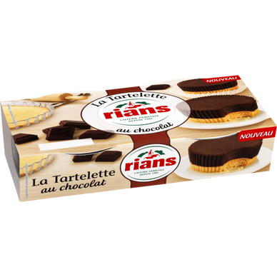 Tartelette Chocolat, gamme Sans Sucres / Sans Sucres Ajoutés