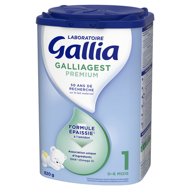 Lait infantile Galliagest Premium 1er âge Gallia - 820g