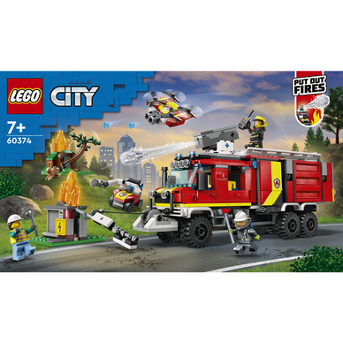 Soldes LEGO City - Le camion d'intervention des pompiers (60374