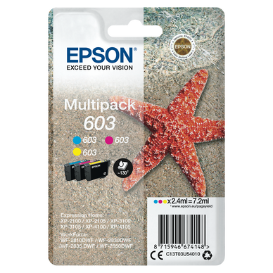 Pack 4 cartouches encre EPSON étoile de mer-couleurs XL - - Super U, Hyper  U, U Express 