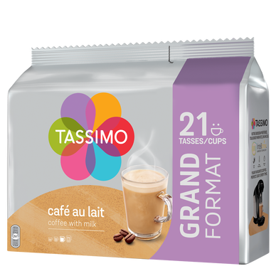 Lot de 3 - Tassimo Café au Lait en Dosettes x 16 - 184 g