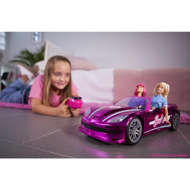 Ensemble cabriolet rose Barbie avec télécommande