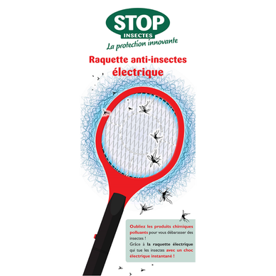 Raquette anti-insectes électrique disponible en 4 couleurs