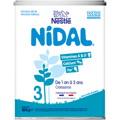 Lait Nestlé Nidal 3 Croissance, 800 gr