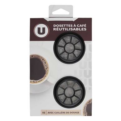 Dosettes de filtre à café rechargeables en capsule réutilisable en